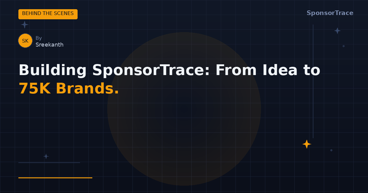 How We Built a 75K Brand Sponsorship Database