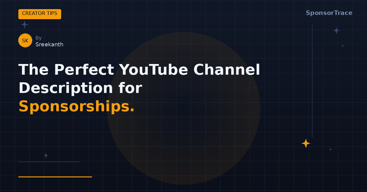 Perfect YouTube Channel Description Guide