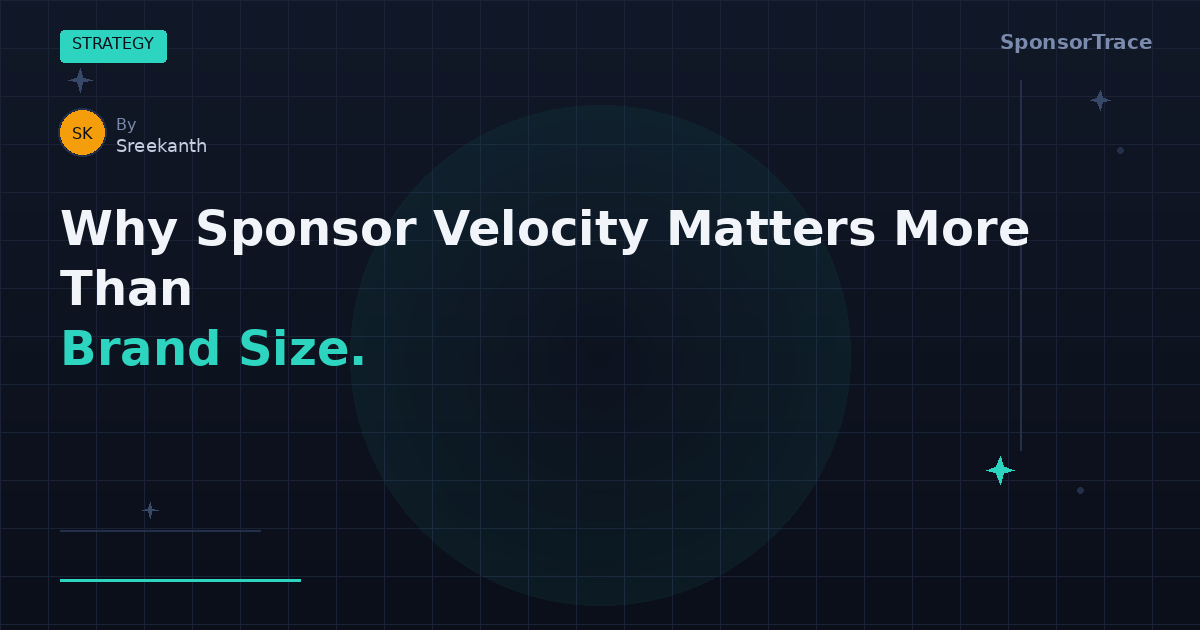 Why Sponsor Velocity Matters for Creators